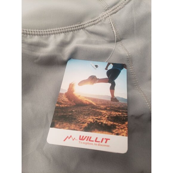 Willit Womens 4" Running Hiking Shorts Quick Dry High Waisted  with Liner sz S - Picture 7 of 7